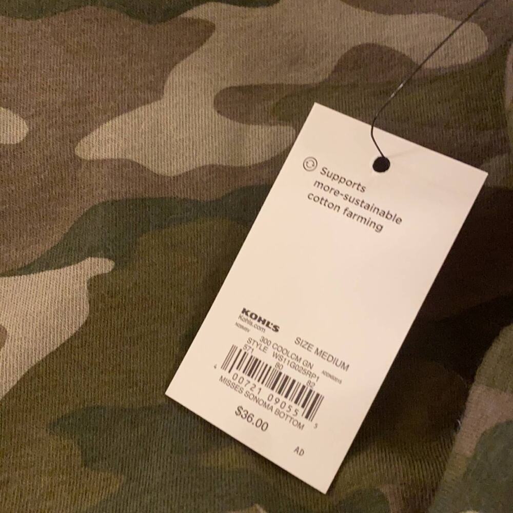 Sonoma Green Camo Goods For Life T-shirt dress. - Picture 6 of 7